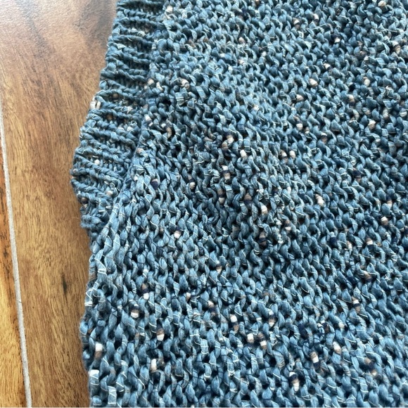 Free People Molly Playsuit Crochet Halter Open Back Romper Blue Ocean Size M - Picture 6 of 14